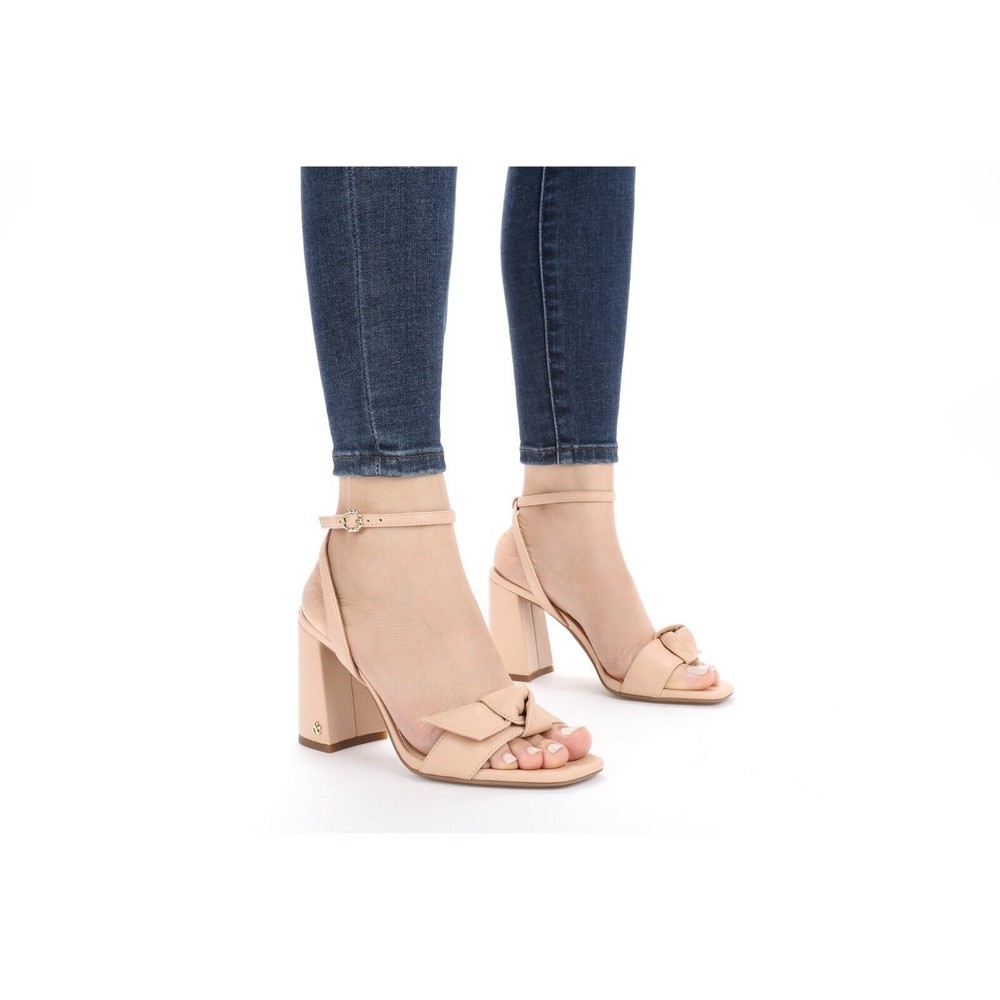 NWT SAM & LIBBY Blonde Block Heel Sandals Size: 9.5
